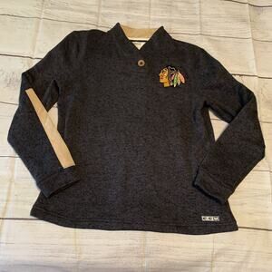 CCM Athletic Equipment Womens Size Medium Pullover Sweater With Elbow Pads Gray
